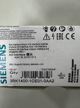 3RK1400-1CE01-0AA2 AS-Interface模块 4I/4O 2A 24VDC议价维修