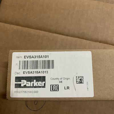 EVSA315A101 Parker 工控自动化液压元件配件议价维修