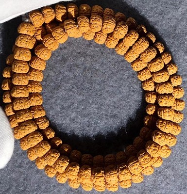 天然108颗梅花双龙小金刚菩提子