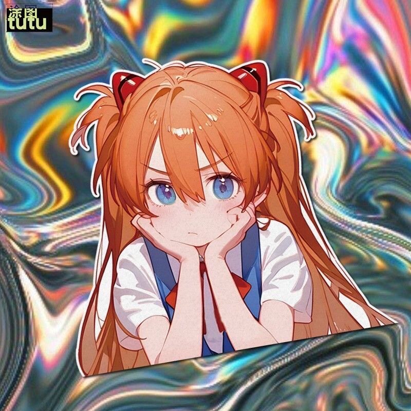 eva新世纪福音明日香动漫贴纸