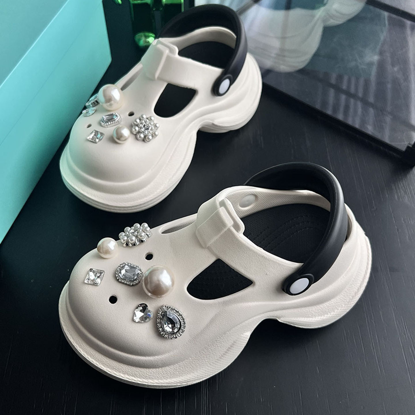 T31洞洞鞋女鞋2025新款厚底百搭