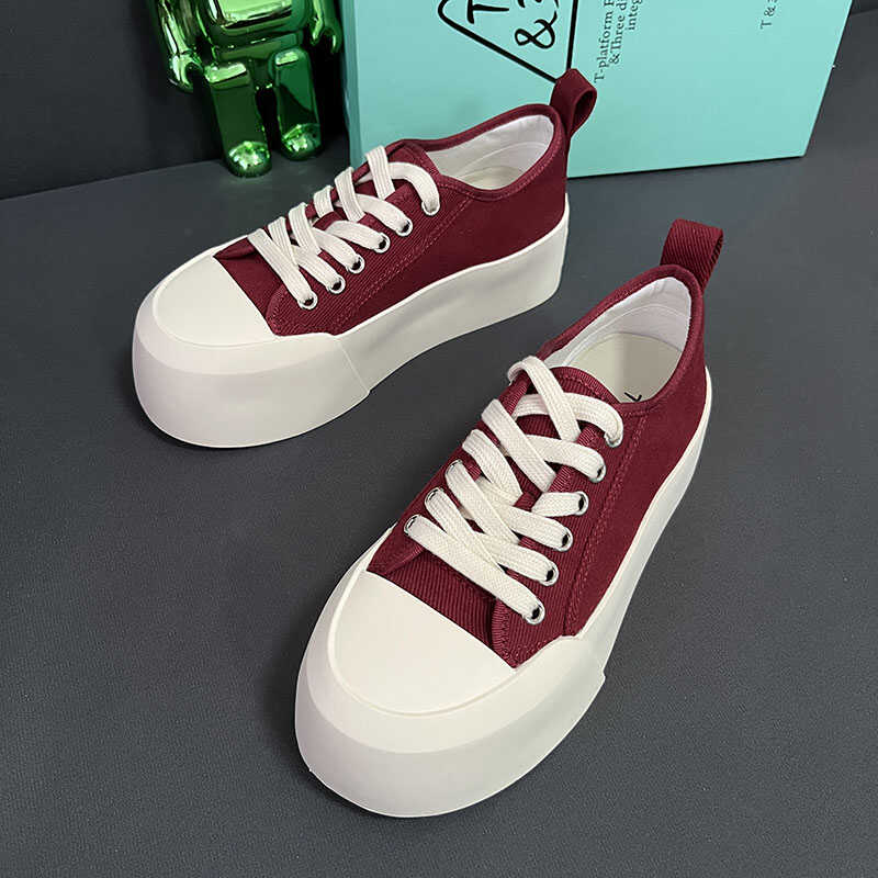 T31厚底增高休闲帆布鞋