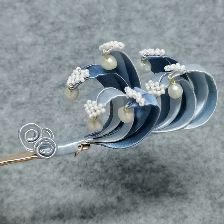 缠花春仔材料包汉服配饰蚕丝线