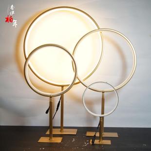 佛光普照佛像佛光圈佛龛台灯寺庙佛堂长明灯供奉佛像背光圈禅意灯