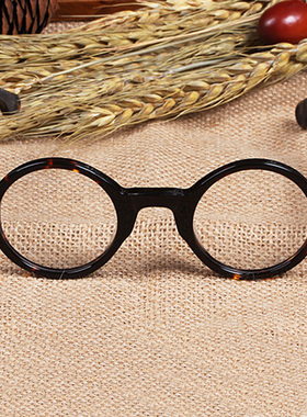 MOSCOT玛士高韩版圆框平光复古板材成品近视眼镜架全框大框架男女