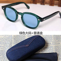 MOSCOT LEMTOSH blue sunglasses for men and women, round frame sunglasses, myopia full-frame glasses, trendy thumbnail 6