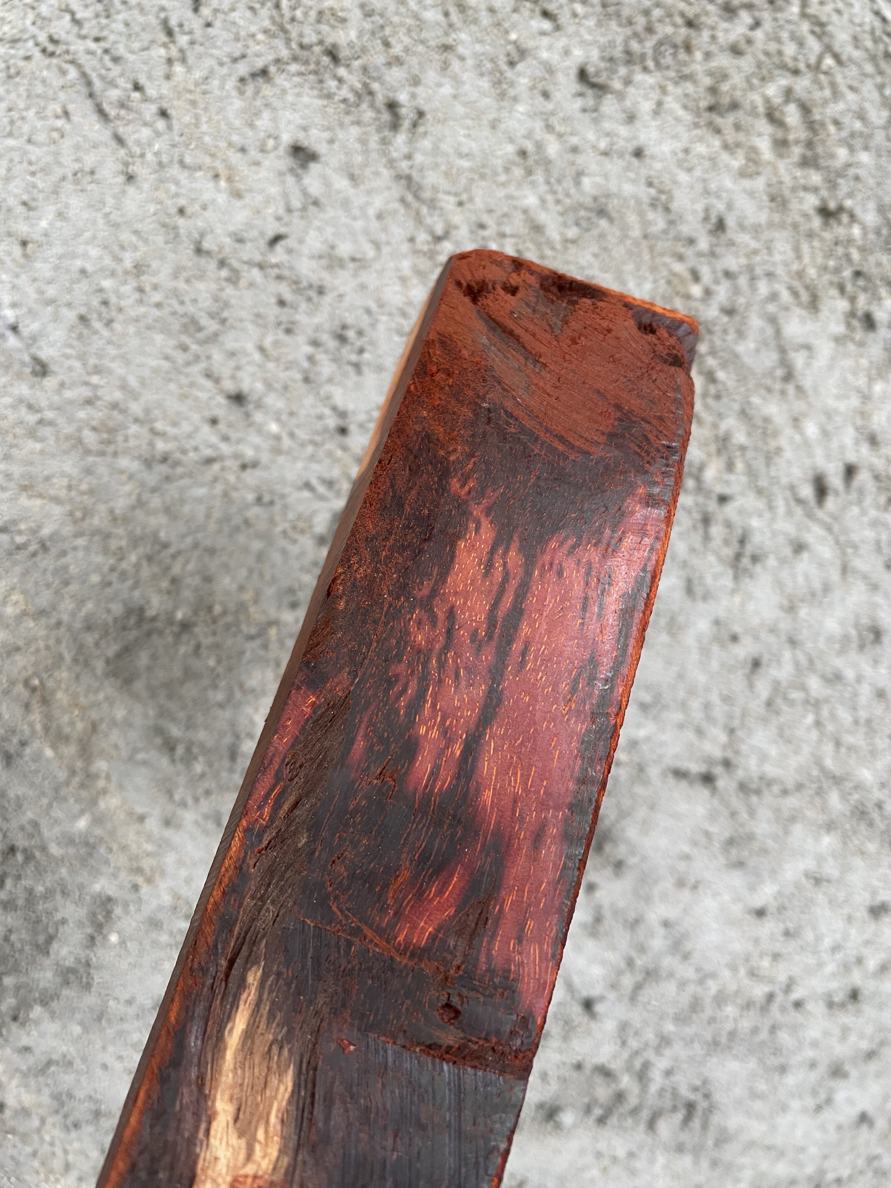 紫檀老料火焰纹油密好 檀香紫檀木料 国标红木