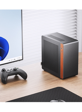 Jonsbo乔思伯 N10/NV10  ITX铝合金外壳北美黑胡桃木迷你桌面机箱