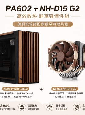 ASUS华硕ProArt创艺国度PA602机箱+猫头鹰 NH-D15G2风冷 机箱套装