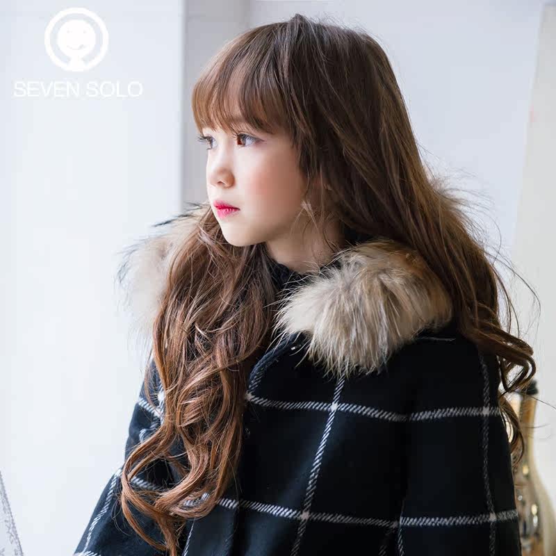 Manteau pour fille SEVEN SOLO en mélange - Ref 2162301 Image 3