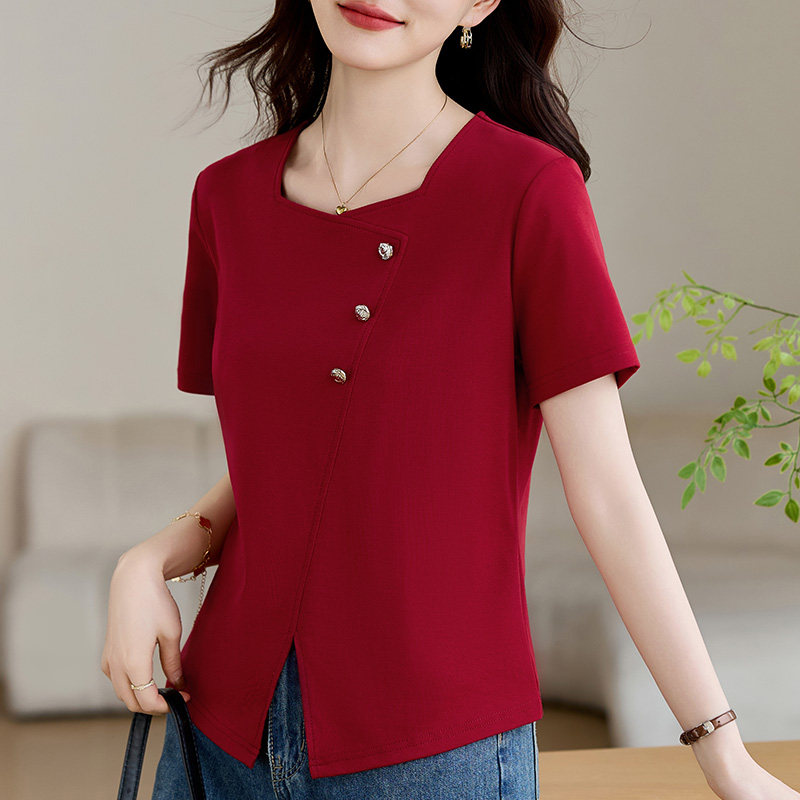 夏季薄款短袖t恤女2025新款体恤