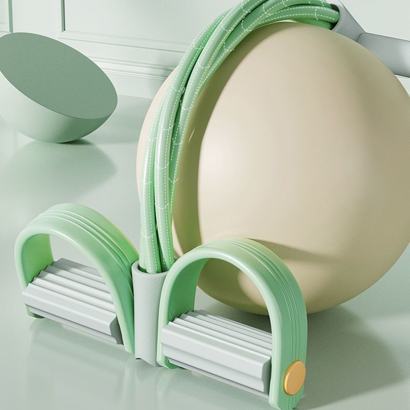 脚蹬拉力器仰卧起坐辅助器家用小燕飞拉力器拉力绳瘦肚子减肥