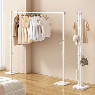 折叠晾衣架室内家用阳台晾衣晒被子神器卧室落地衣帽架简易挂衣架