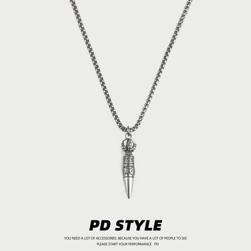 PDSTYLE转运金刚杵图腾项链
