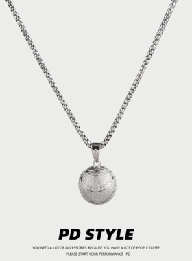 PDSTYLE立体篮球男生项链