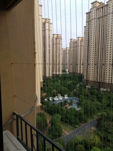 常州湖塘新北防护网隐形防盗网高层儿童安全防坠网阳台飘窗防护拦