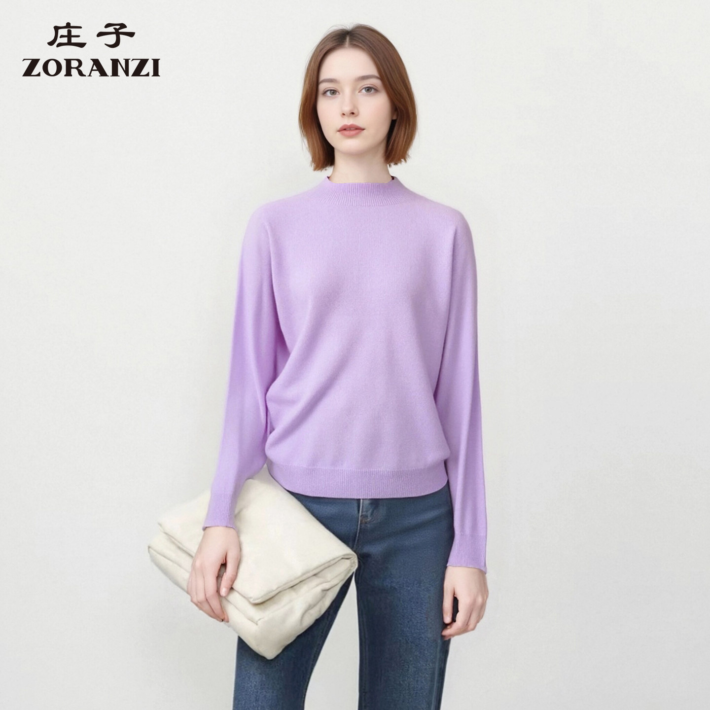 ZORANZI 庄子女装秋冬季半高领纯色打底衫女保暖羊绒衫WKU3583D,女装/女士精品,羊绒衫,淘宝优惠券,粉丝福利购,淘宝优惠卷