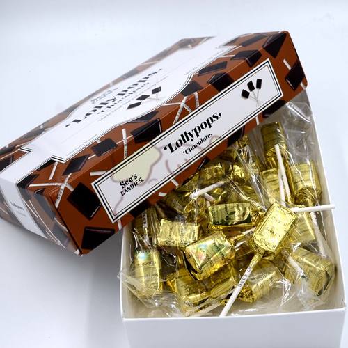 美国直邮棒棒糖巧克力味