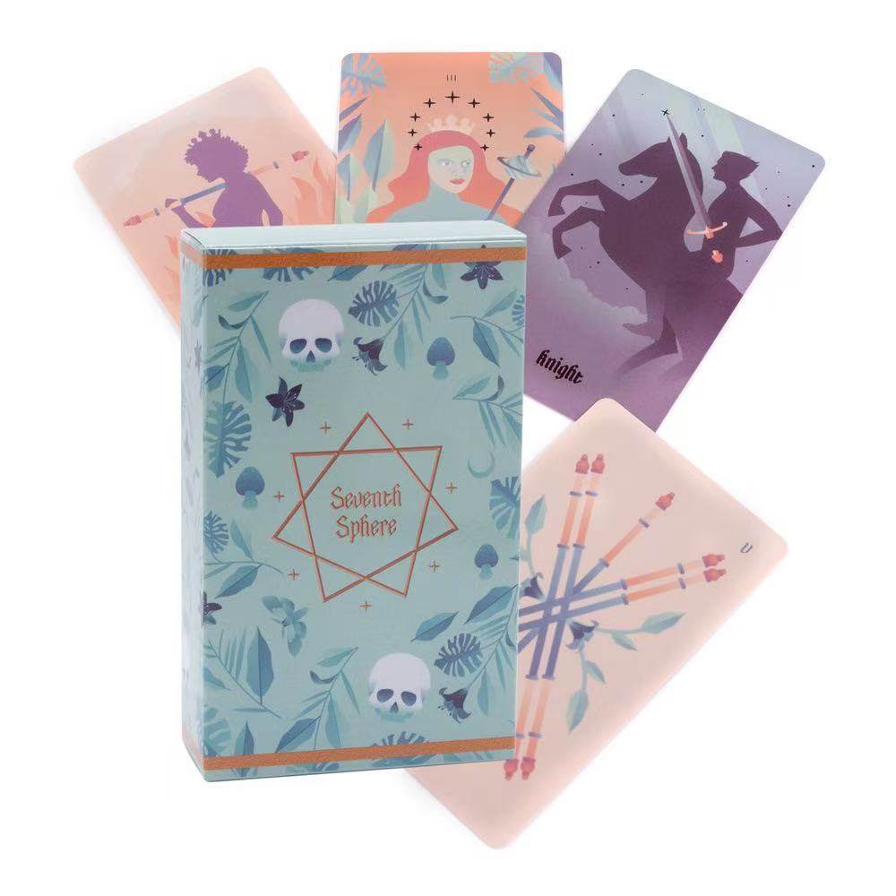 马赛风七号球塔罗 水墨风塔罗卡牌12*7cm