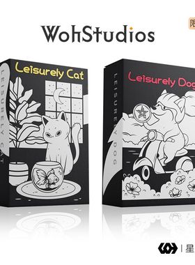 【官方正版】悠然猫悠然狗塔罗卡牌 黑白色伟特系猫狗双全卡牌