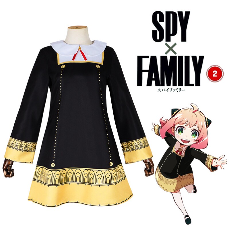 新款 间谍过家家服阿尼亚服女童装伊甸园学院cosplay万圣节制服