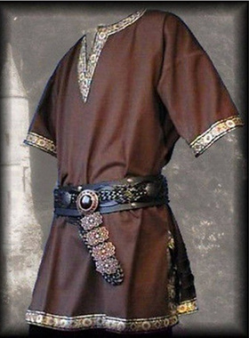 中世纪文艺复兴武士V领套头衫舞台剧表演COS摄影写真服饰