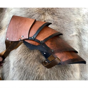 欧洲中世纪战士单肩坎肩铠甲护具话剧演绎COSPLAY道具