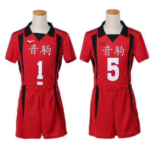 少年排球孤爪研磨cosplay/cos服音驹黑尾铁朗动漫高中短袖队服t球