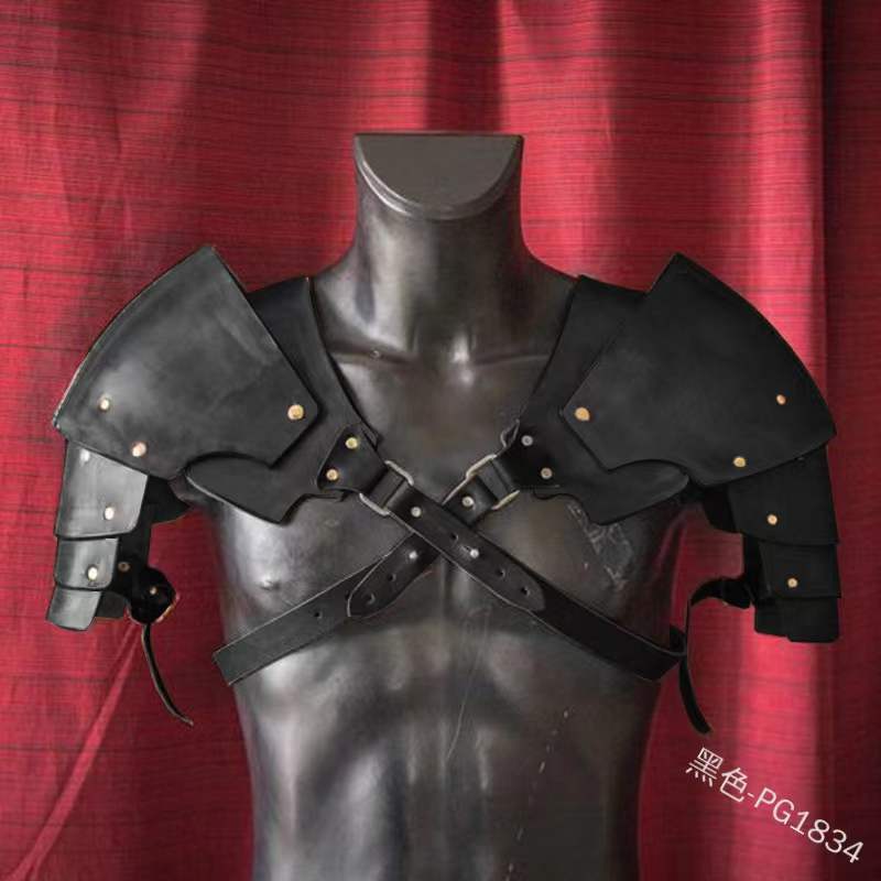 中世纪肩甲复古维京时期铠甲双肩膀单肩cosplay道具护甲文艺复兴