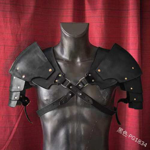 中世纪肩甲复古维京时期铠甲双肩膀单肩cosplay道具护甲文艺复兴