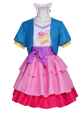 新款 小马宝莉服碧琪拟人萍琪公主裙魔法裙动漫服装表演服cosplay