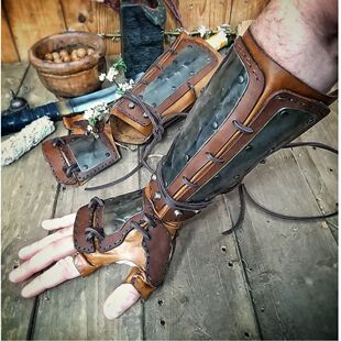 中世纪蒸汽朋克复古护臂拳击手套护手护腕cosplay道具飞鱼服配饰