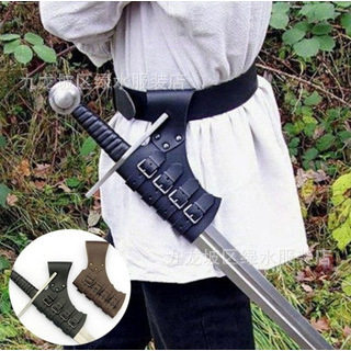 复古中世纪剑鞘刀鞘文艺复兴Cosplay配饰哥特皮革剑架穿腰带武士