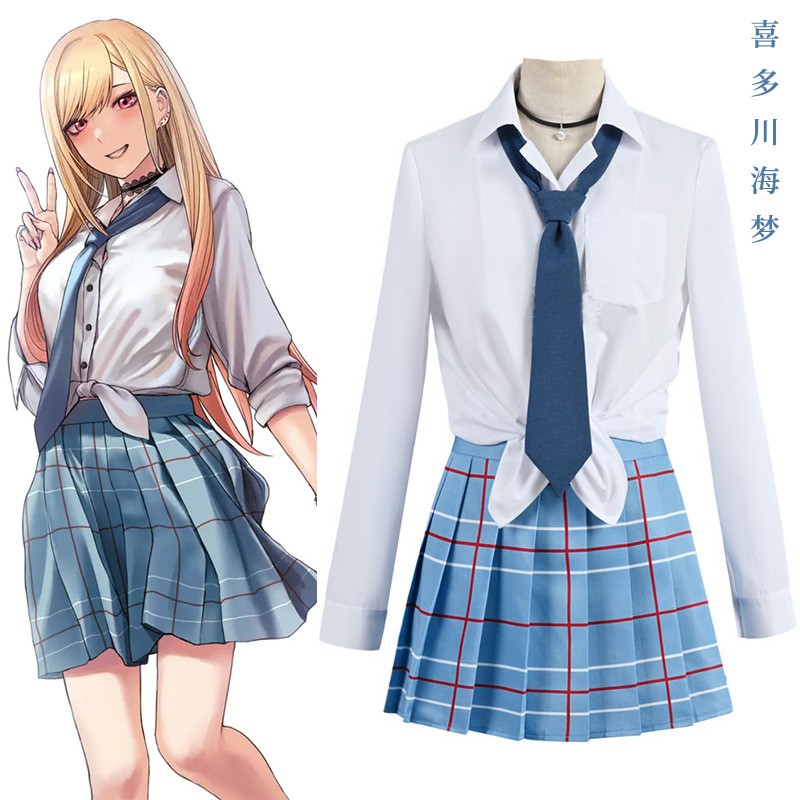更衣人偶坠入爱河cosplay喜多川海梦校服装JK小姐姐短裙衬衫制服图片
