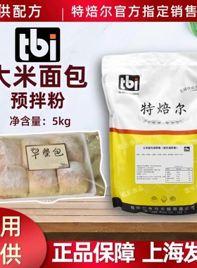 特焙尔贝倍tbi大米咸蛋黄酱面餐包吐司烘焙专用原装料预拌粉5kg