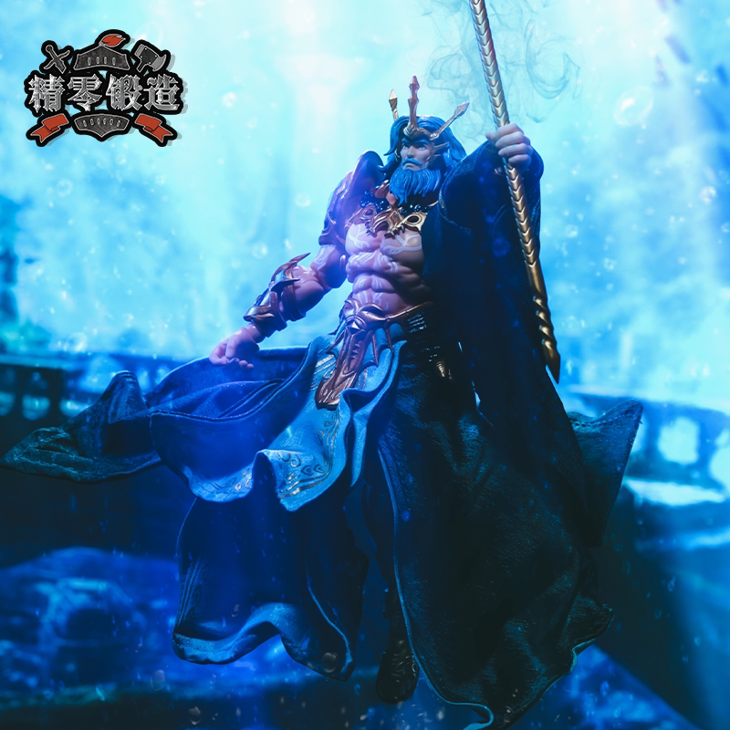 【精零锻造现货 】晨风模玩众神金甲白甲海皇波塞冬手办DIY披风图片