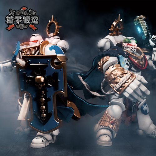【精灵锻造 现货】暗源战锤40K星际战士白色执政官三人组人偶披风