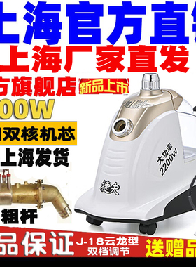 服装店挂烫机商用捷夫牌J-8腾龙型蒸汽熨烫机家用手持立式烫斗机