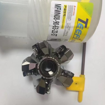 快进给刀盘90度直角MFWN双面六角重切削WNMU08面铣刀盘铣刀杆