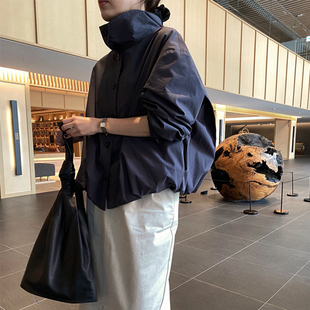 简约宽松收脚复古春秋冬女长袖 风衣外套防雨挡风 新款 F39韩国女装