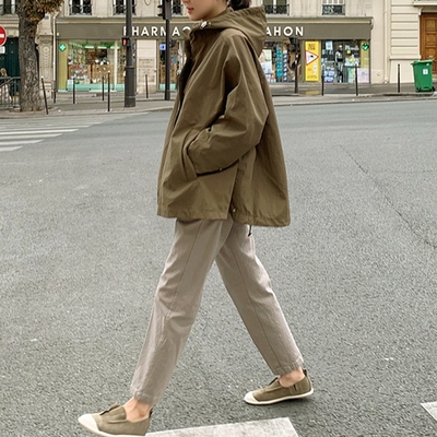 宽松防泼水保暖风衣不挑身材显瘦