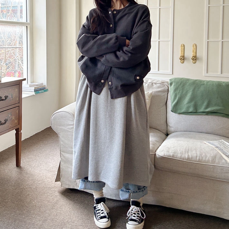 宽松休闲纯棉长袖女卫衣开衫显瘦