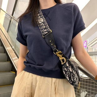 T282韩国女装新简约纯棉短袖卫衣t恤夏季上衣短款显瘦显高