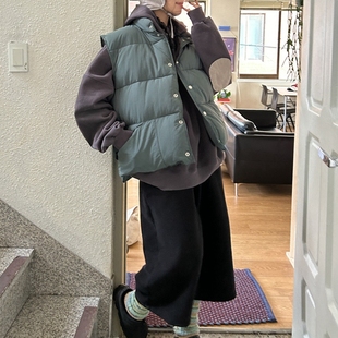 Y16好品质韩国女装 叠穿 羽绒棉马夹背心棉服休闲保暖冬季