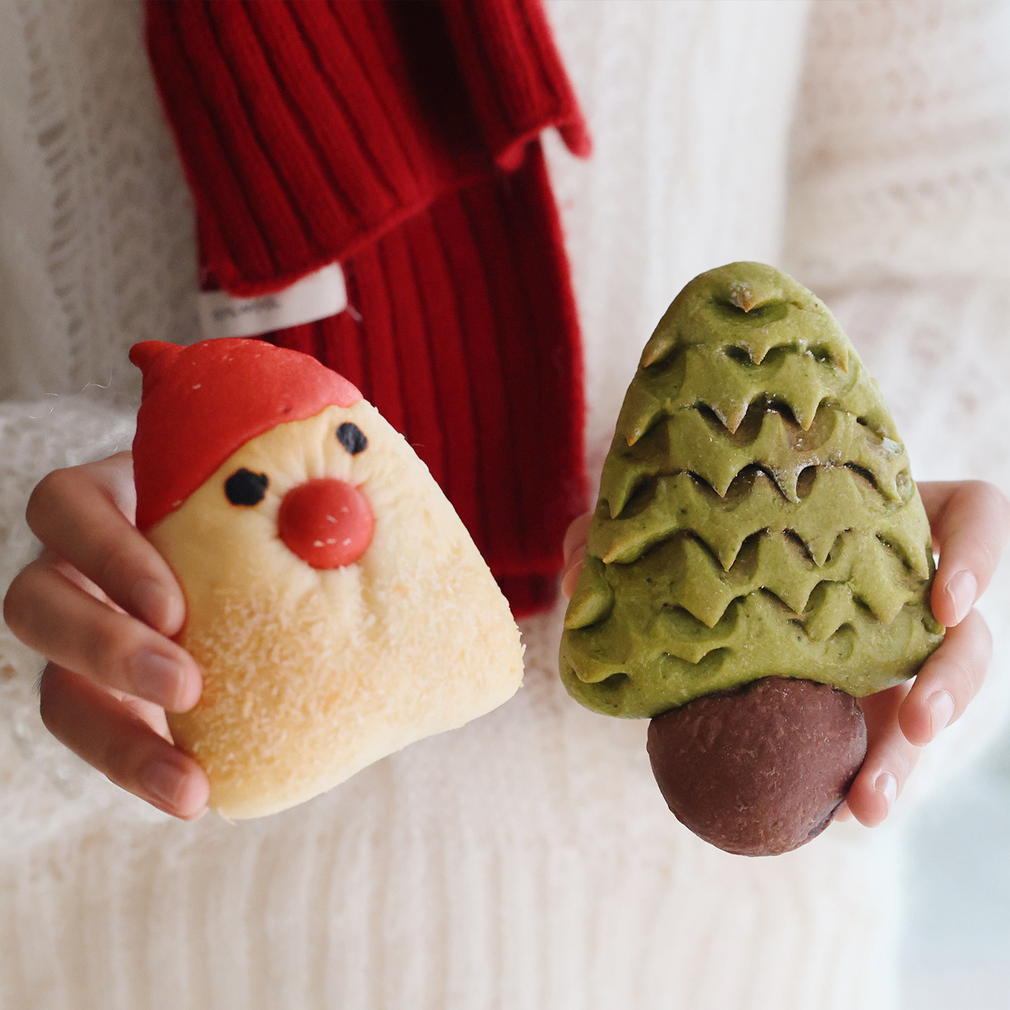 悟空家圣诞主题面包潘娜托尼夹心米面包拐杖圣诞树节日甜点下午茶