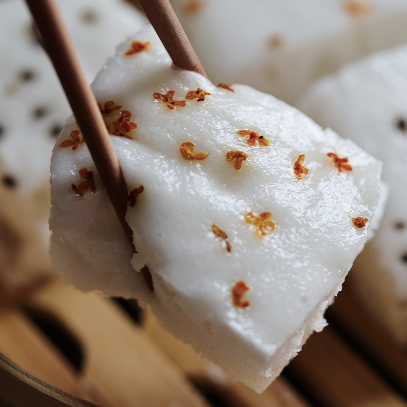 悟空家宁波水塔糕金桂花黑芝麻糯米糕团蓬松柔软酸甜手工早餐米糕