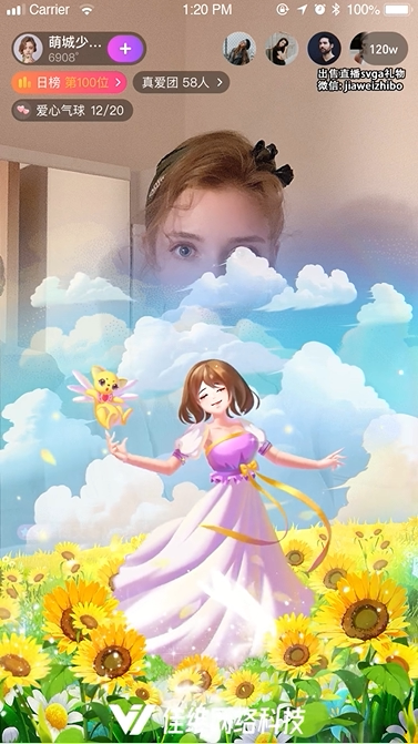 向阳花开  svga格式全屏动画动效设计定制 可配音效