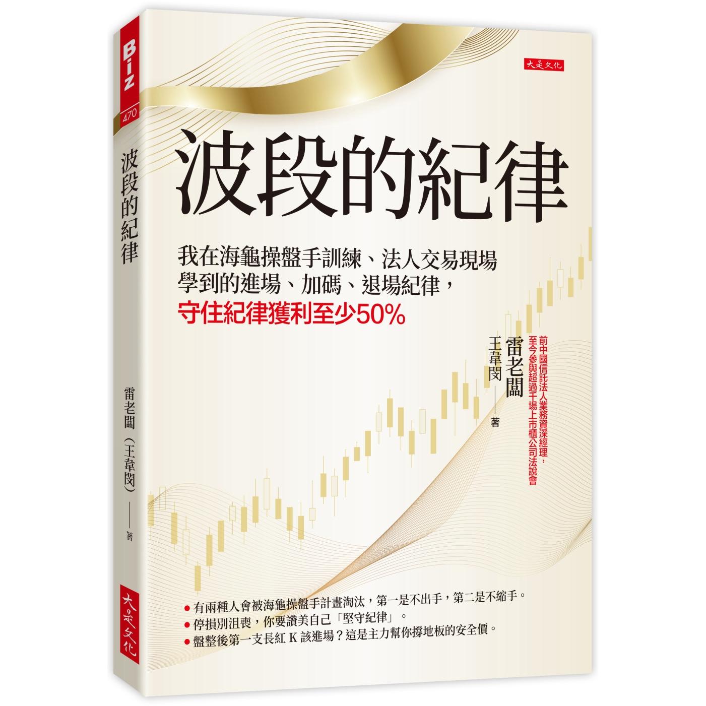 预售 波段的纪律:我在海龟操盘手训练、法人交易现场学到的进场、加码、退场纪律,守住纪律获利至少50% 大是文化 雷老板