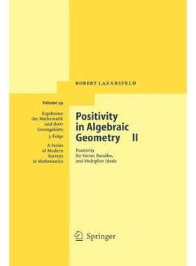 现货 英文原版 代数几何中的正定性2 Positivity in Algebraic Geometry II  R K Lazarsfeld