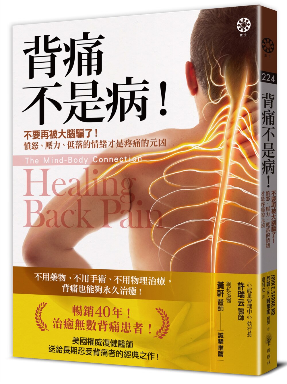 预售 背痛不是病!:不要再被大脑骗了!愤怒、压力、低落的情绪才是疼痛的元凶 橡树林 约翰.E.萨尔诺医师
